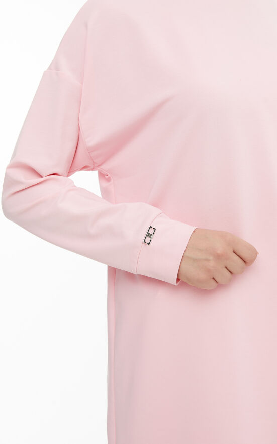 SETRMS AÇIK PEMBE Basic Penye Tunik 2424102 - 5