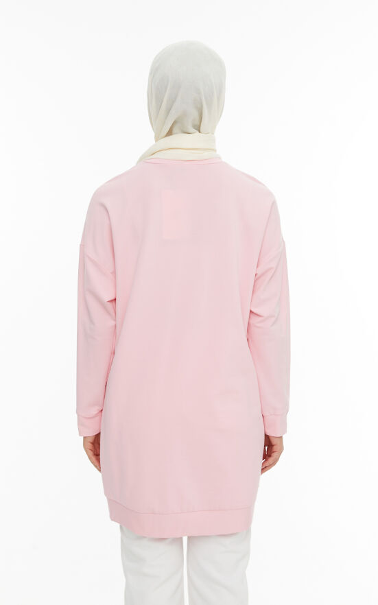 SETRMS AÇIK PEMBE Basic Penye Tunik 2424102 - 6