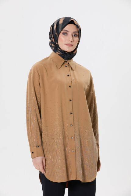 SETRMS CAMEL Taş Baskılı Tunik 2514058 - SETRMS