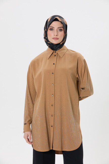 SETRMS CAMEL Taş Baskılı Tunik 2514058 - SETRMS (1)