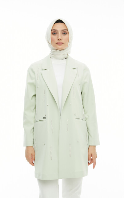 SETRMS MİNT Sarkıt Taş Detaylı Blazer Ceket 2427158 - SETRMS