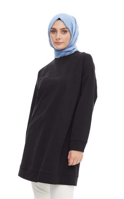 SETRMS SİYAH Basic Penye Tunik 2424102 - SETRMS