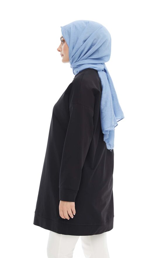 SETRMS SİYAH Basic Penye Tunik 2424102 - 3